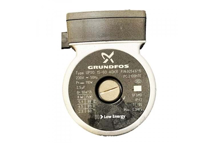 Grundfos Pompa 15/60 110W 3 Devir Komple