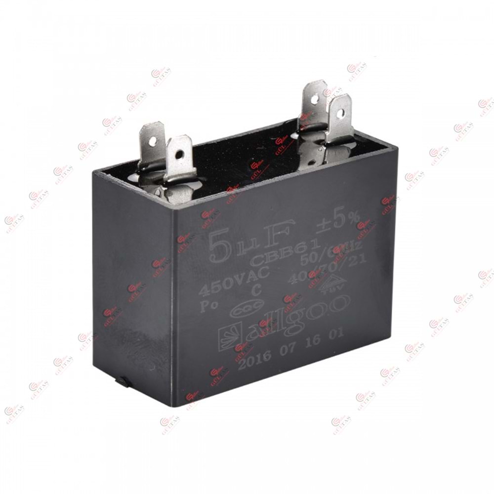 Allgoo Capacitor 5 µF 450 VAC-50/60 Hz Kare