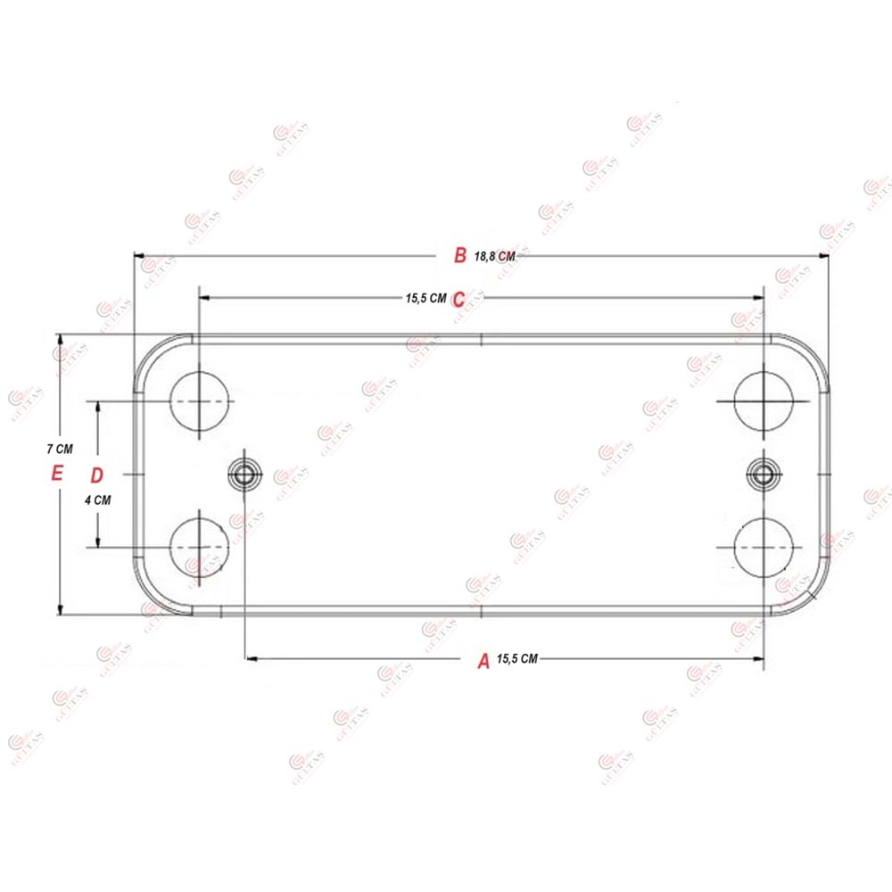 Plaka Eşanjör Önaysan 12 Plaka Yeni Serena 154MM