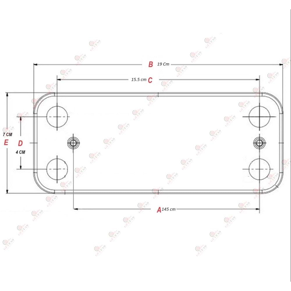 PLAKA ESANJÖR GENEROUS LOGIC TERMOTEKNIK 12PLAKA 145MM