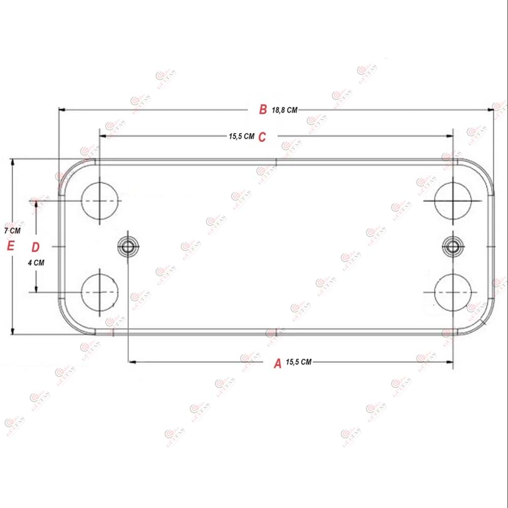 BEİZEN ALARKO-VİESSMAN 12 PLAKA EŞANJÖR 154 MM