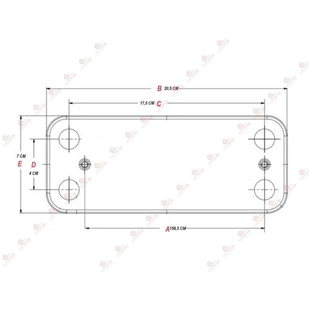 BEİZEN BAYMAK BAXİ 12 PLAKA EŞANJÖR 156,5 MM