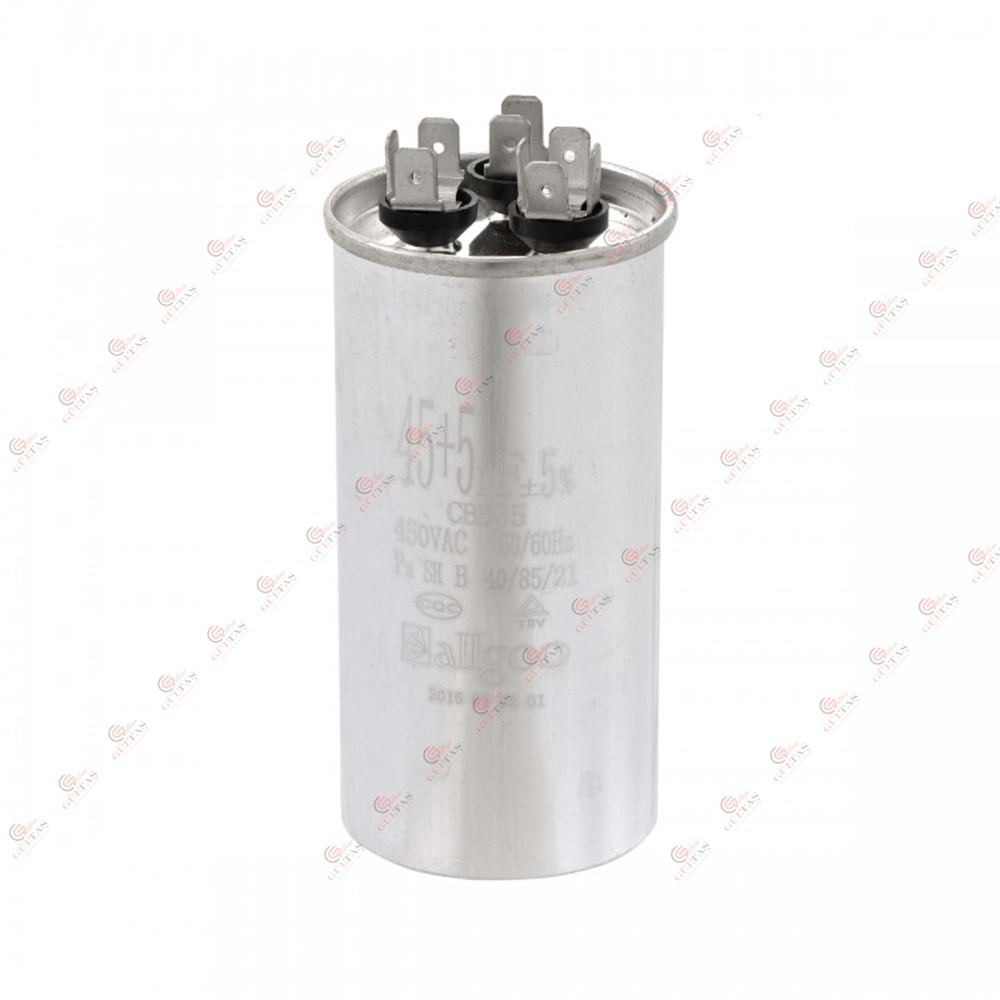 Capacitor 45+5 µF 450 VAC-50/60 Hz