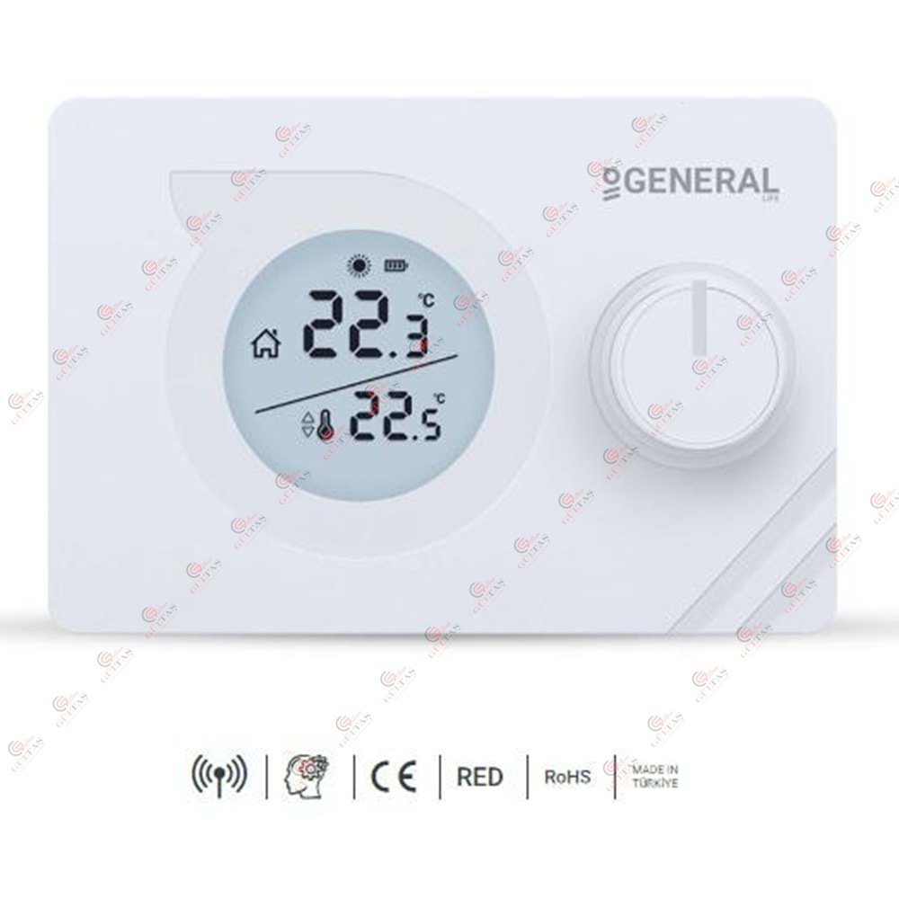 General Mitra 220 Rf Kablosuz Oda Termostatı