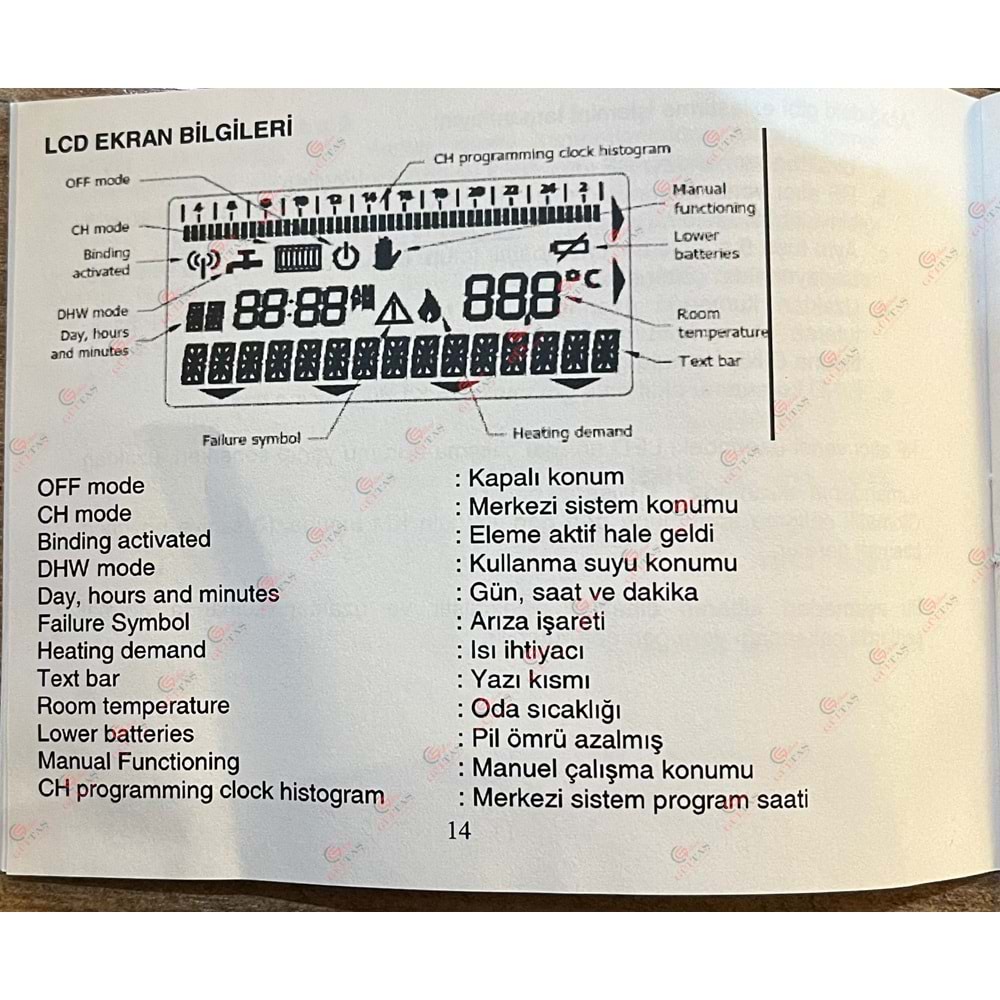 HONEYWELL R8810A T40 KABLOSUZ OPENTHERM (sökme)