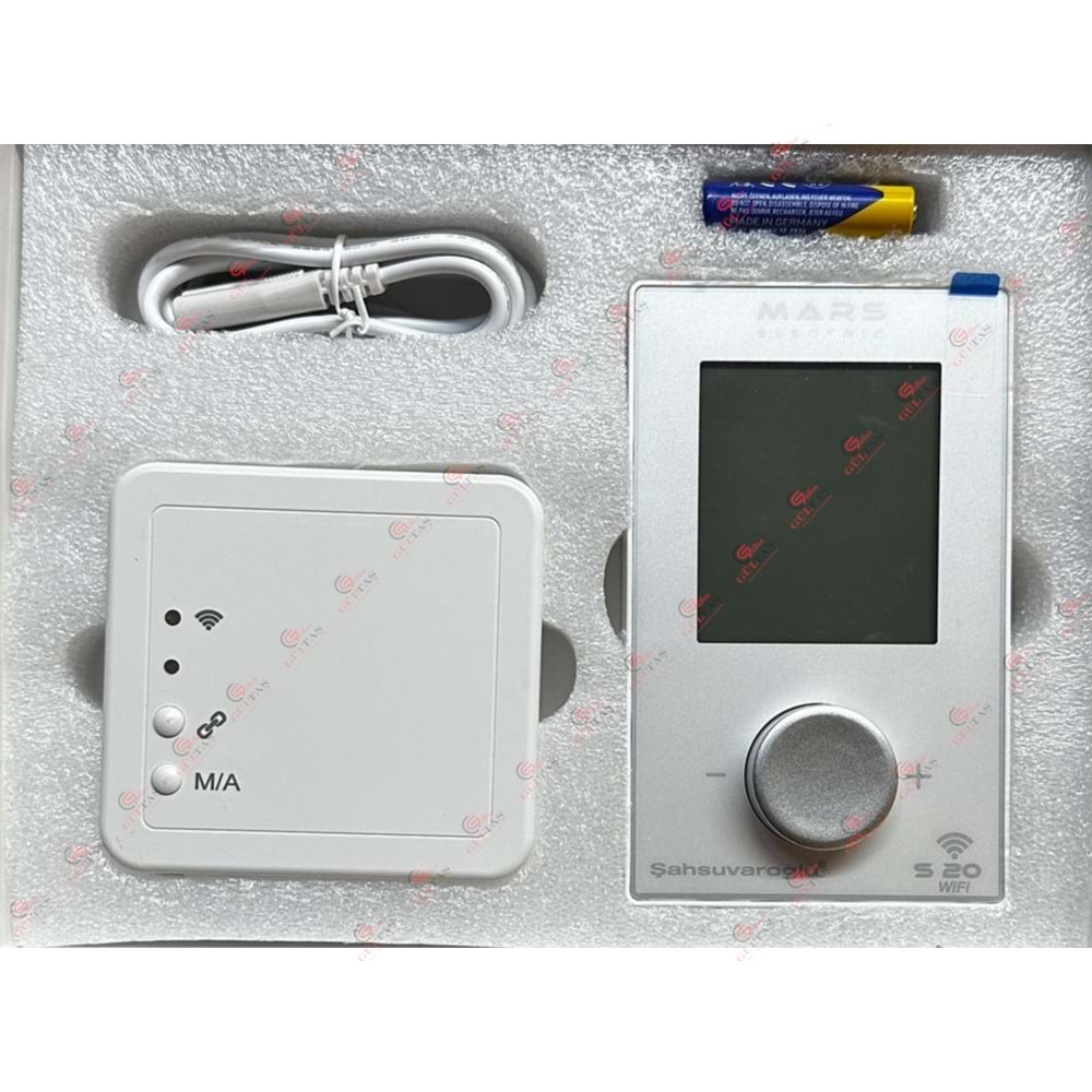 MARS S20 DİGİTAL WİFİ BEYAZ ODA TERMOSTAT