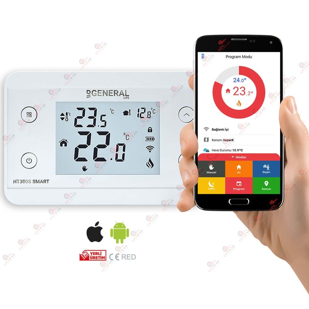 GENERAL HT300 SMART KABLOSUZ WİFİ TERMOSTAT