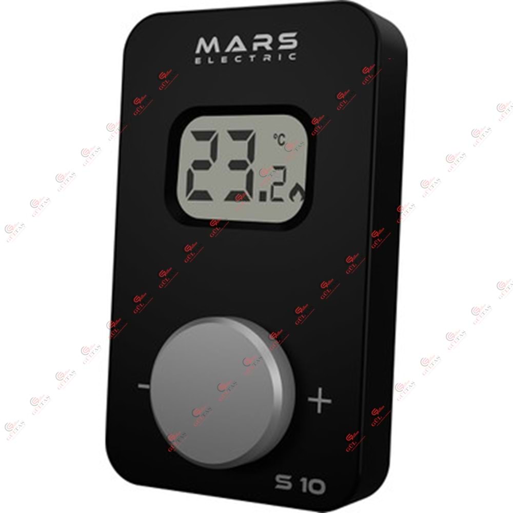 MARS S10 KABLOSUZ ODA TERMOSTATI SİYAH