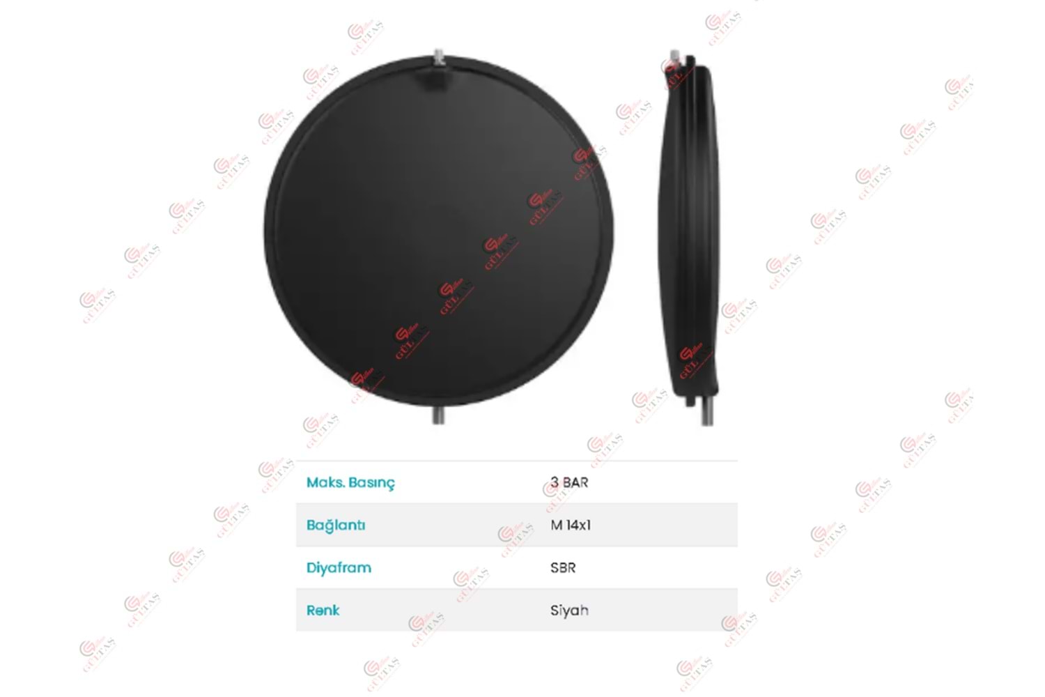 GENLEŞME TANKI ÖNAYSAN BASKISIZ BAYMAK BAXI 8LT M14-1 Ø387