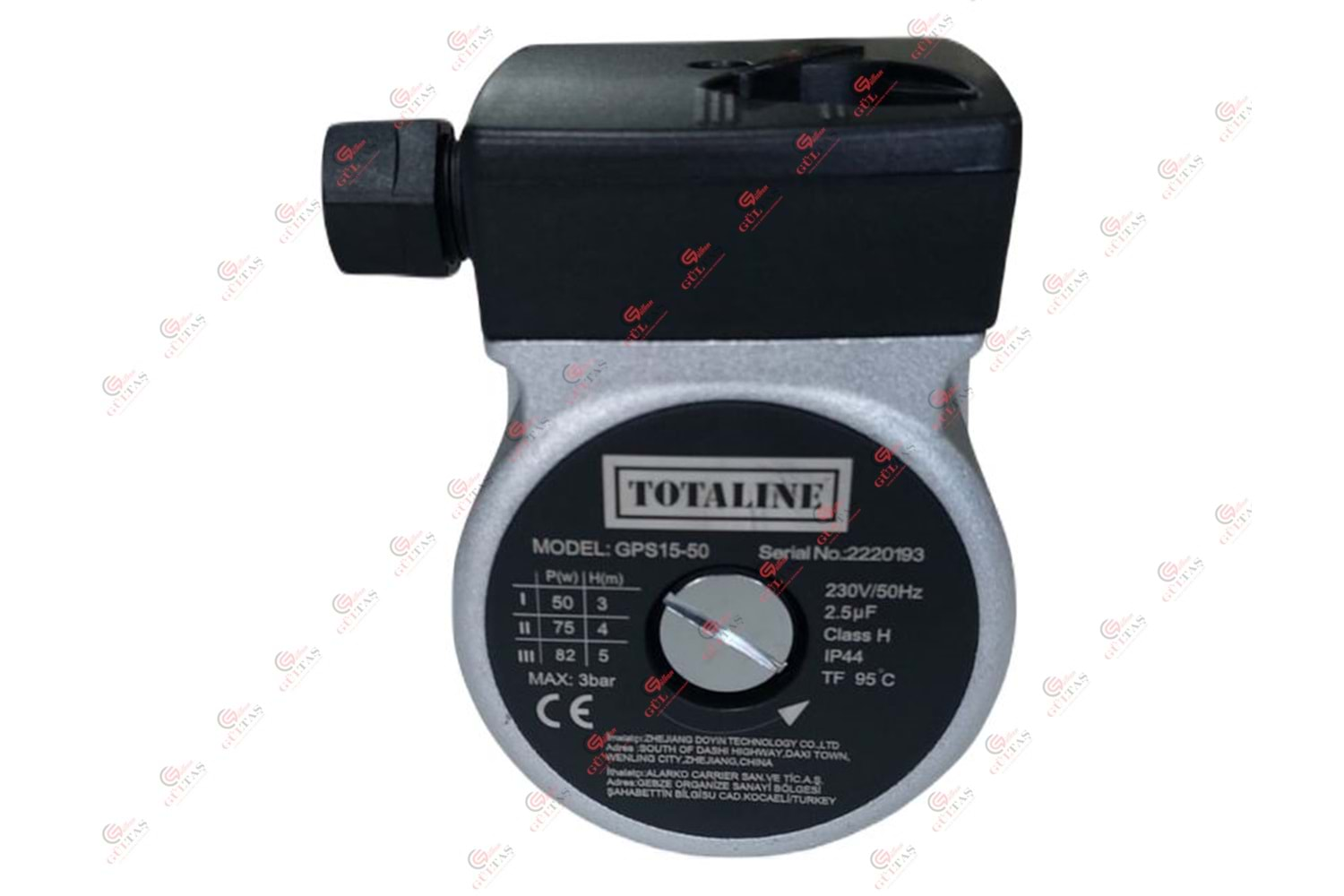 POMPA MOTOR TOTALINE GRUNDFOS TYPE GPS 15/50 MOTOR 82W