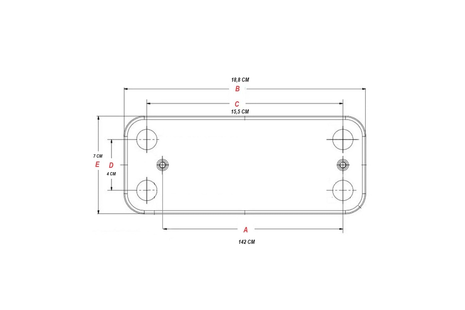 Plakal Eşanjör Ariston Era 142 mm