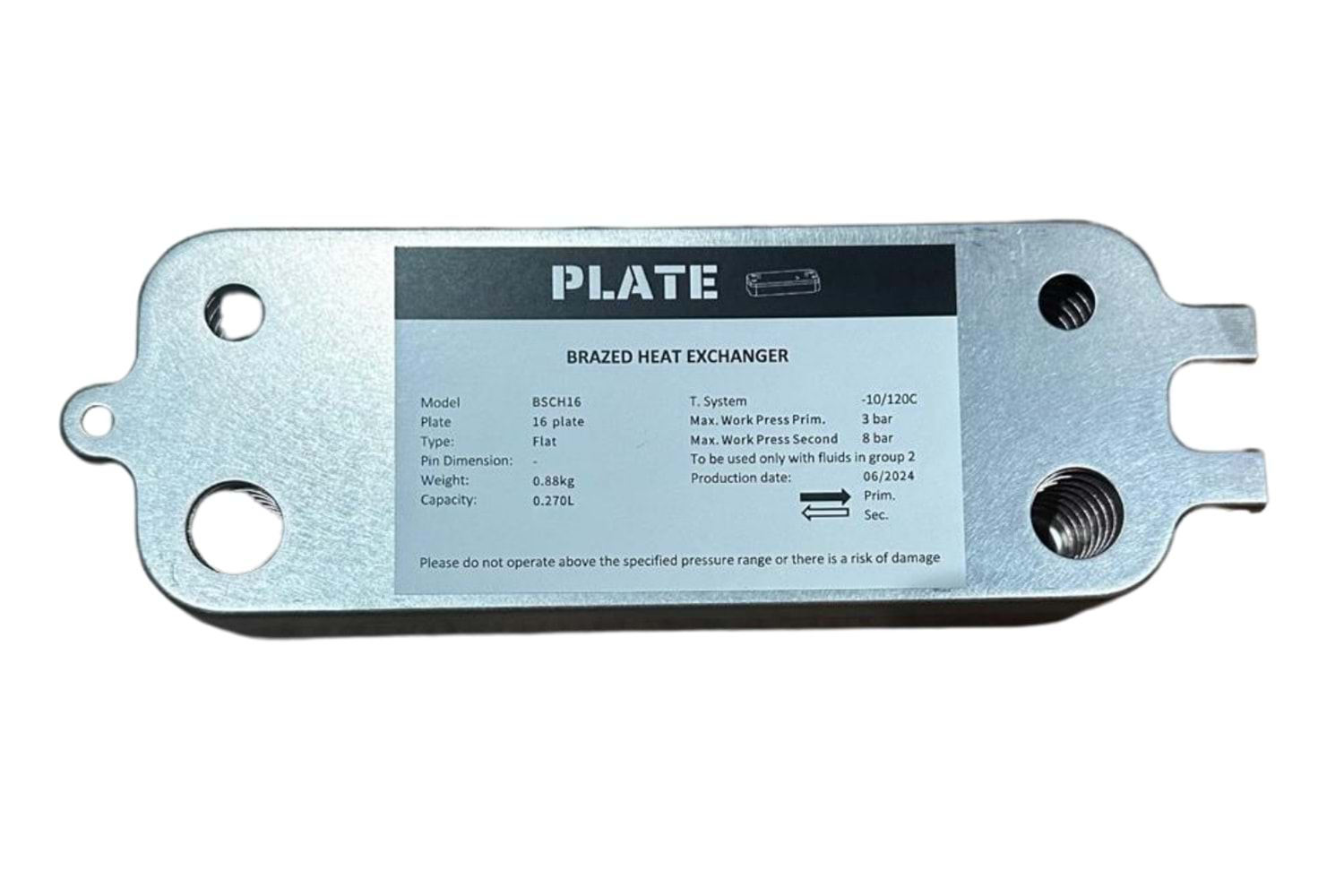 Plakalı Eşanjör Bosch 16 Plk PLATE