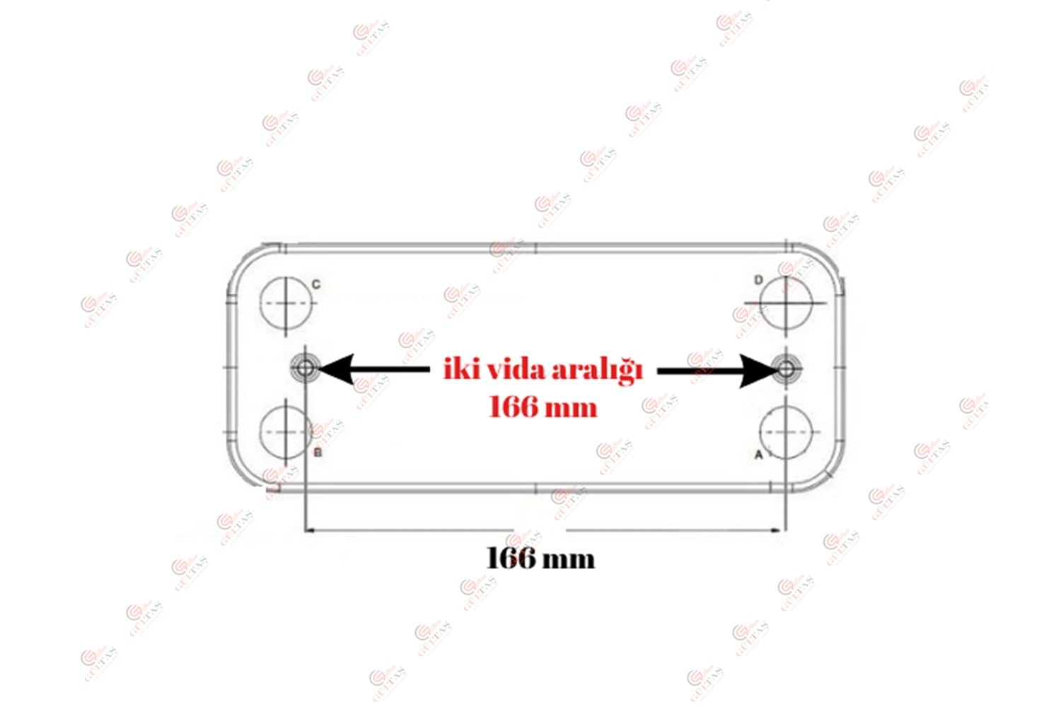 PLAKALI EŞANJÖR CONDEVO ADEN NEVA NİTRON 12 PLAKA 166 MM