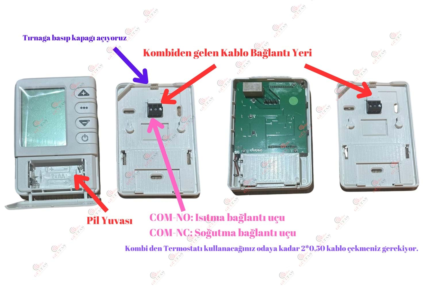 SCHNELL S-202A ODA TERMOSTAT (KABLOLU PROGRAMLI)