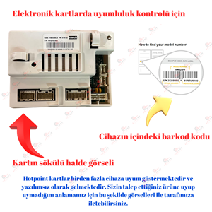 Hotpoin Ariston Çamaşır Anakart AQ8L 092 U TK (YAZILIMLI) DELTA