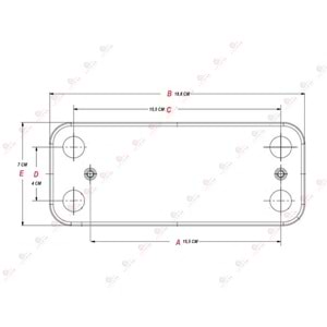 Plaka Eşanjör Önaysan 12 Plaka Yeni Serena 154MM