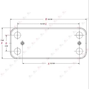 BEİZEN ALARKO-VİESSMAN 12 PLAKA EŞANJÖR 154 MM