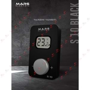 MARS S10 KABLOSUZ ODA TERMOSTATI BEYAZ