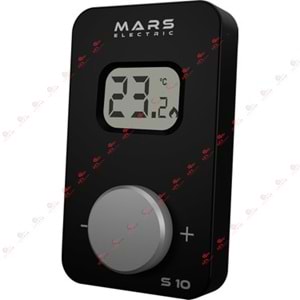MARS S10 KABLOSUZ ODA TERMOSTATI SİYAH