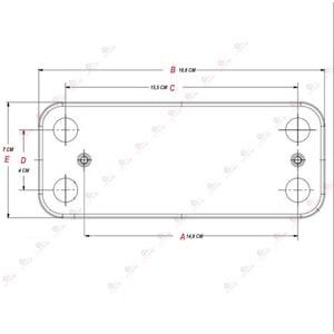 PLAKA EŞANJÖR ECA ESKİ SERENA 12 PLATE 148 mm