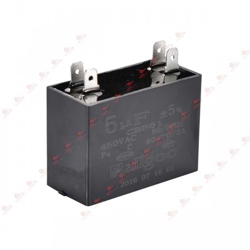 Allgoo Capacitor 5 µF 450 VAC-50/60 Hz Kare