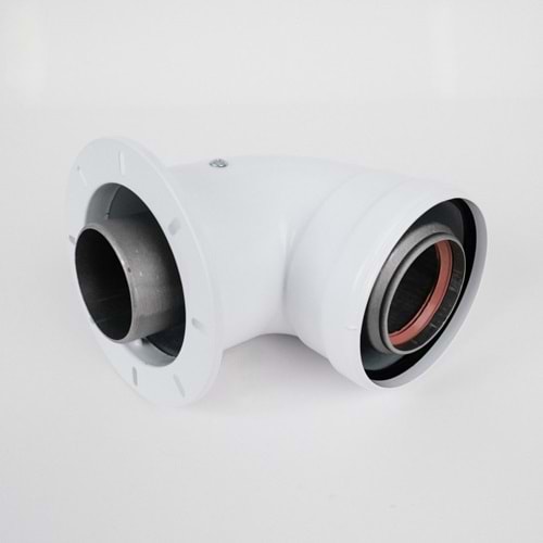 Hermetik Kombi Baca Dirseği Flanşlı 60/100