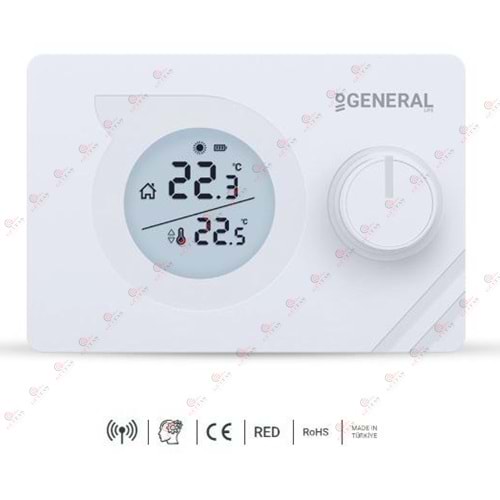 General Mitra 220 Rf Kablosuz Oda Termostatı