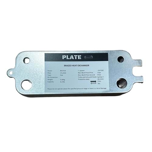 Plakalı Eşanjör Bosch 16 Plk PLATE