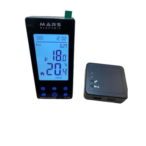S45 SİYAH KABLOSUZ PRO DİJİTAL ODA TERMOSTATI