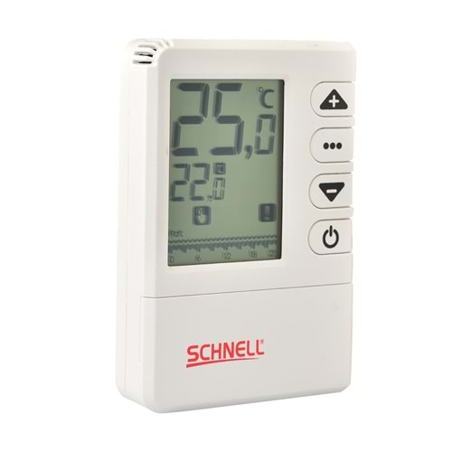 SCHNELL S-202A ODA TERMOSTAT (KABLOLU PROGRAMLI)