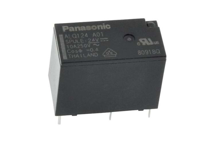 ALQ124 Panasonic Röle (24Vdc 10A)