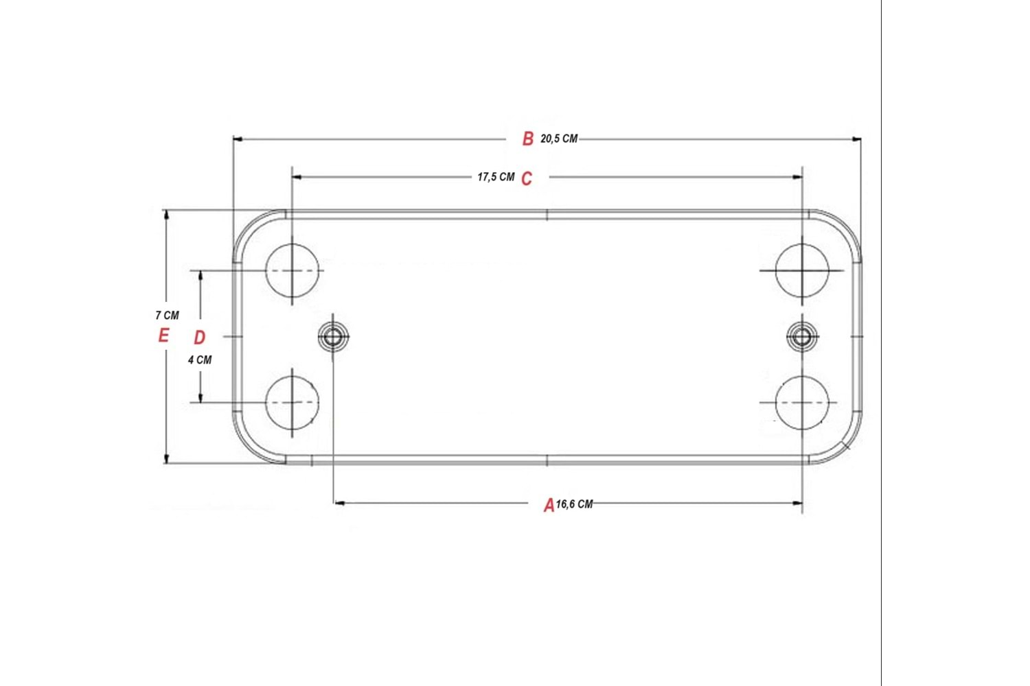 PLAKALI EŞANJÖR CONDEVO ADEN NEVA NİTRON 12 PLAKA 166 MM